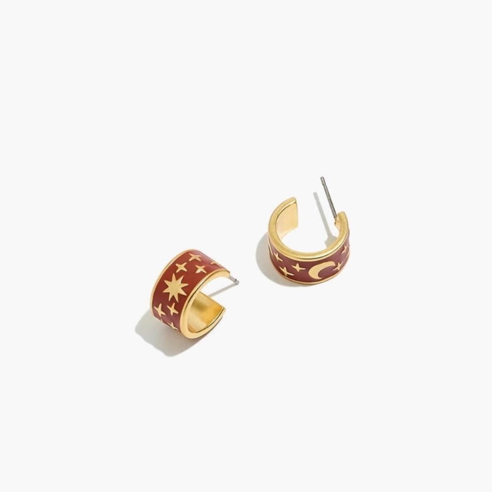 💎 3/$20 Madewell Enamel Nightsky Hoop Earrings